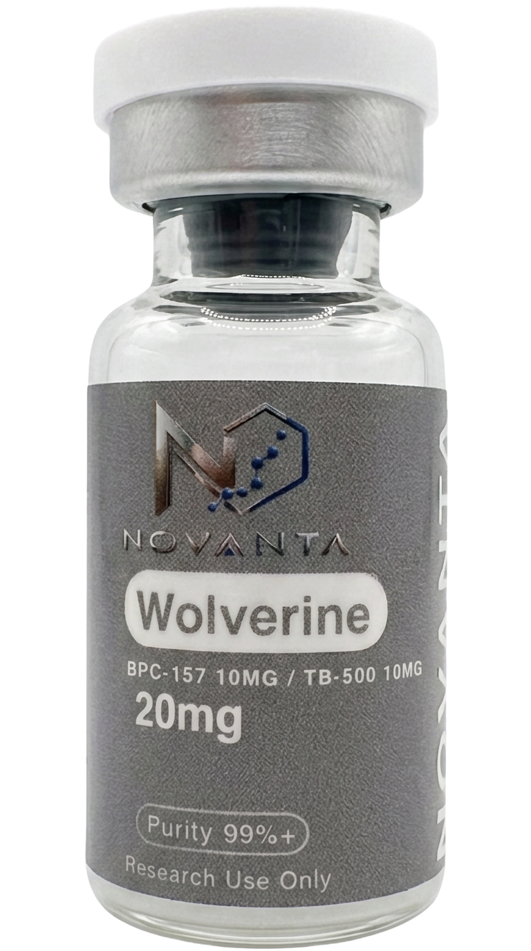 Novanta Wolverine research peptide vial